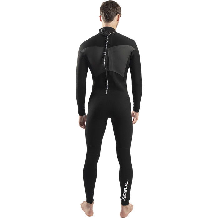 2024 Gul Hombres Response 4/3mm Gbs Back Zip Neopreno RE1246-C1 - Black