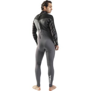 2024 Gul Hombres Response 4/3mm Gbs Back Zip Neopreno RE1246-C1 - Grey / Black