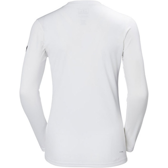 Helly Hansen Womens Tech Crew Long Sleeve Base Layer White 48374