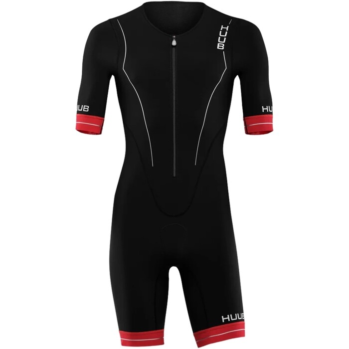 Huub Hombres Race Black 2024 Long Course Tri Suit RCLCS - / Red