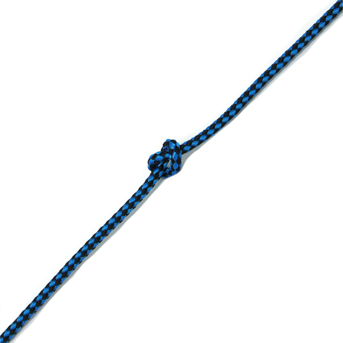 Kingfisher Evolution 8 Plait Pre-Stretched Dinghy Rope Blue / Black PS0X2 - Price per metre.