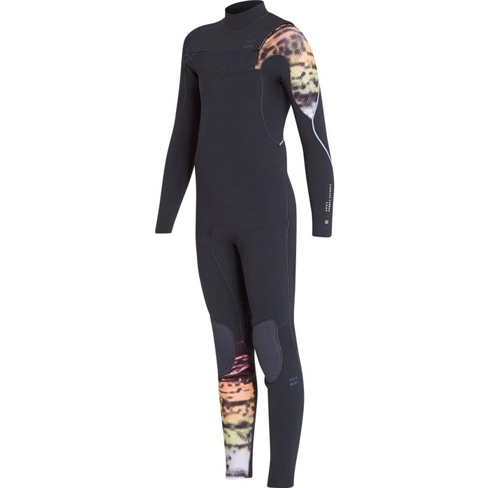 Billabong Junior Furnace Carbon 5/4mm Chest Zip Wetsuit Graphite L45B03