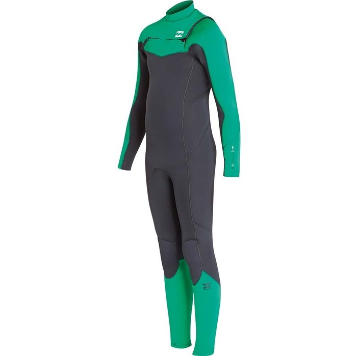 Billabong Junior Furnace Absolute 5/4mm Chest Zip Wetsuit Green L45B05