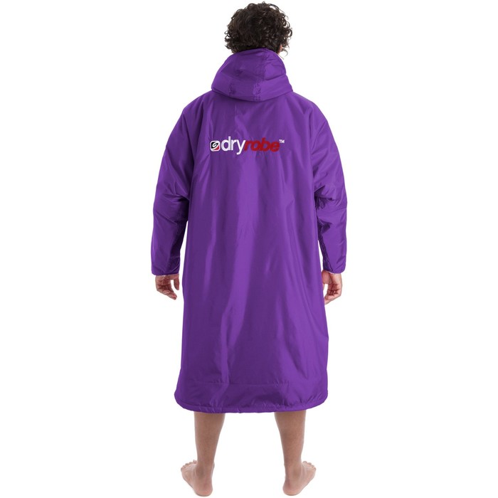 2023 Dryrobe Advance Cambio De Manga Larga Robe DR100L - Morado / Grey