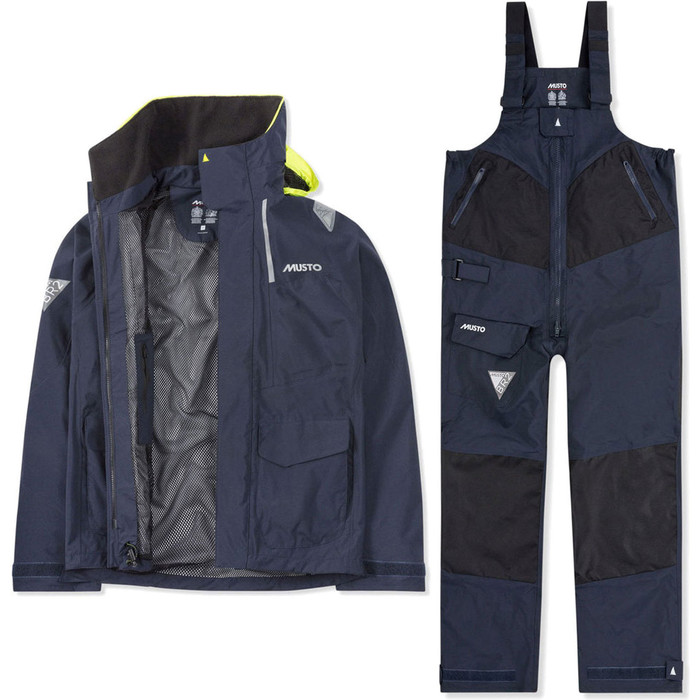 2020 Musto Mens BR2 Coastal Jacket & Trouser Combi Set - Navy