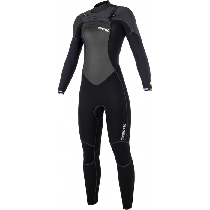 2019 Mystic Gem Womens 5/3mm Chest Zip Wetsuit BLACK 180021