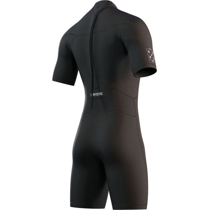 2024 Mystic Mens Brand 3/2mm Flatlock Shorty Wetsuit 210316 - Black