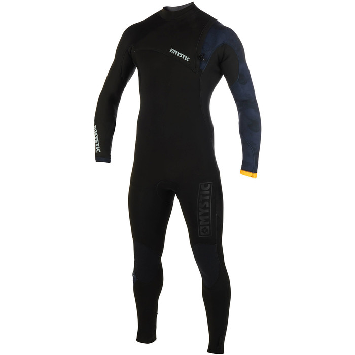 2019 Mystic Mens Majestic 4/3mm Zip Free Wetsuit Black 190080