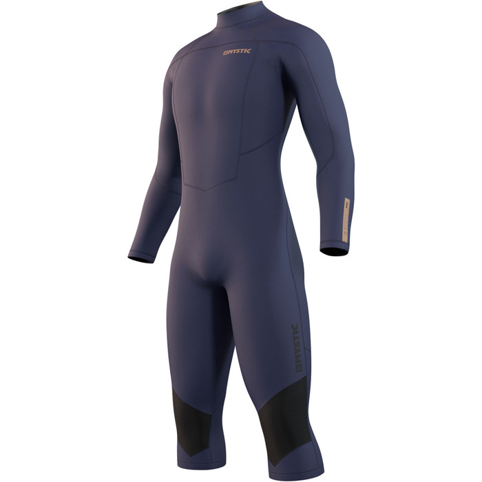 2021 Mystic Mens Marshall 4/3mm Long Arm Short Leg Wetsuit 210114 - Night Blue