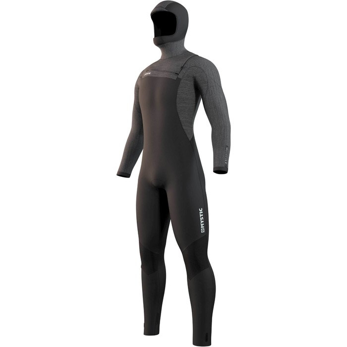 2021 Mystic Mens Voltt 6/4/3mm Hooded Chest Zip Wetsuit 210055 - Black