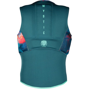 2021 Mystic Womens Diva Front Zip Kite Impact Vest 200111 - Teal