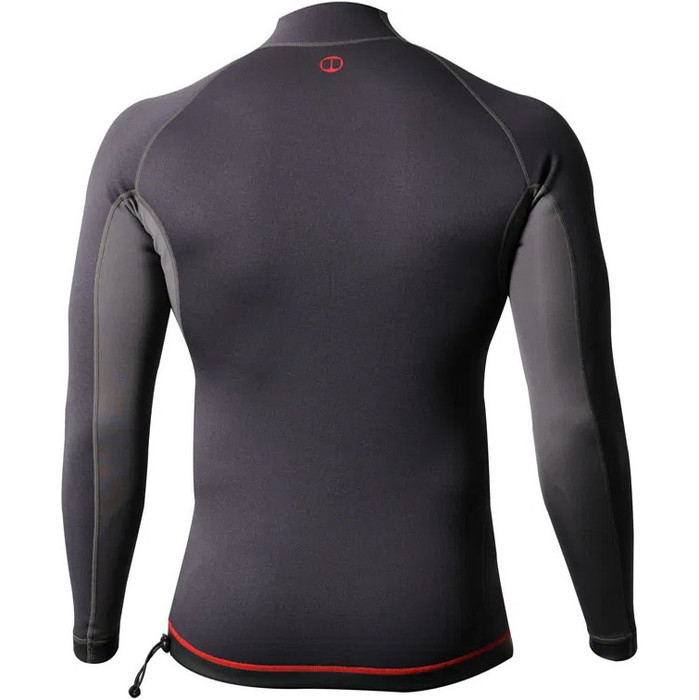 2024 Nookie Hombres Ti 1mm Manga Larga Neopreno Top NE12 - Black / Red