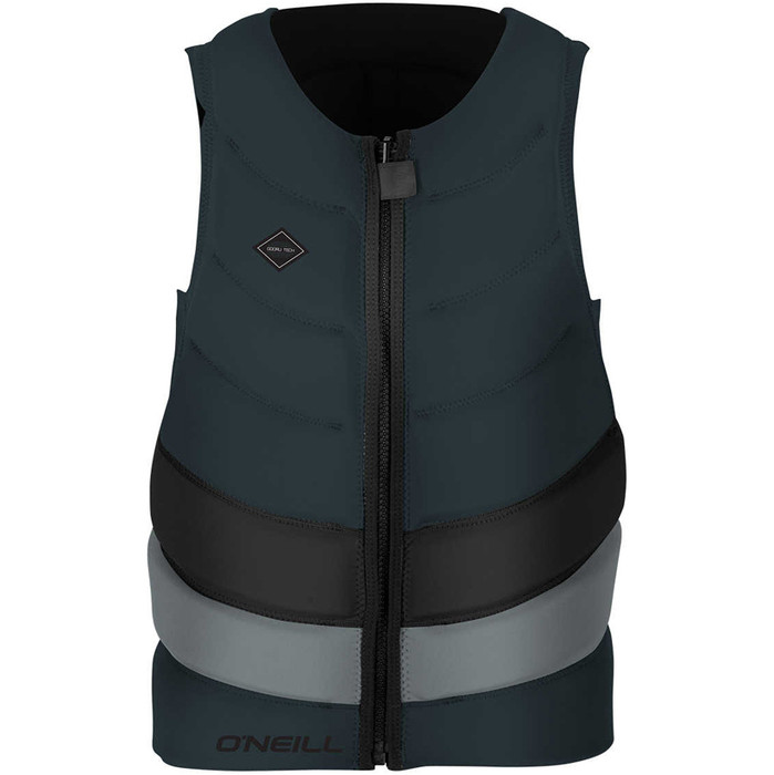 O'Neill Gooru Tech Front Zip Comp Impact Vest SLATE / COOL GREY 4916EU