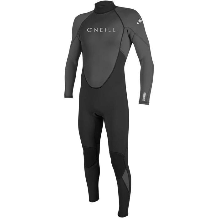 2024 O'Neill Mens Reactor II 3/2mm Back Zip Wetsuit 5040 - Black / Graphite