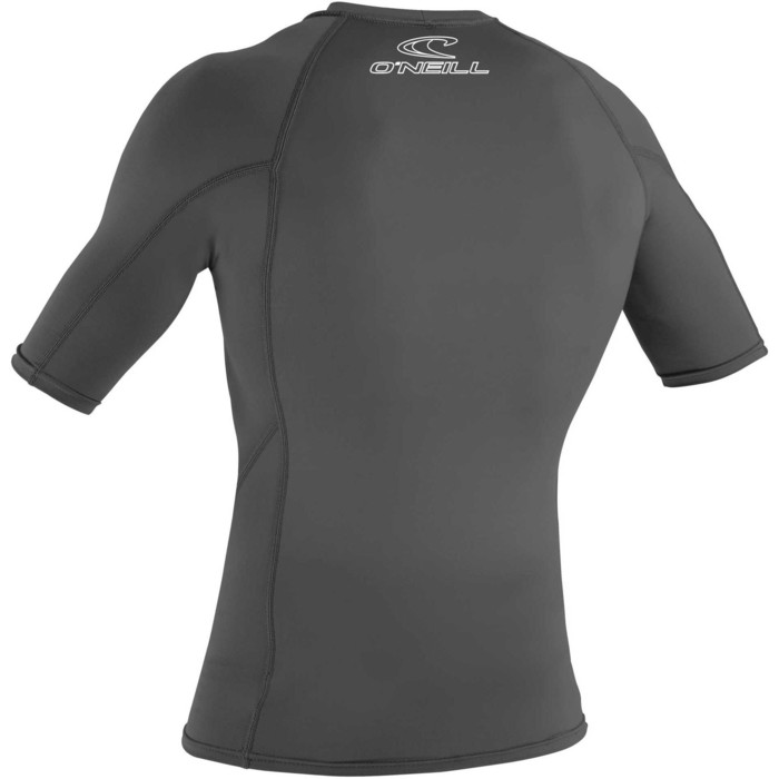 2024 O'Neill Basic Skins Short Sleeve Crew Rash Vest 3341 - Graphite