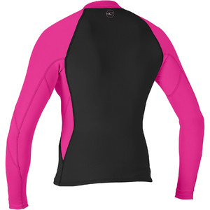 2019 O'Neill Womens Reactor II 1.5mm Front Zip Neoprene Jacket Black / Berry 5294