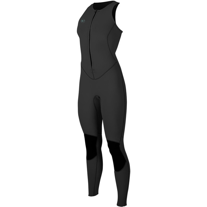 2024 O'Neill Womens Reactor II 1.5mm Front Zip Long Jane Wetsuit 5295 - Black