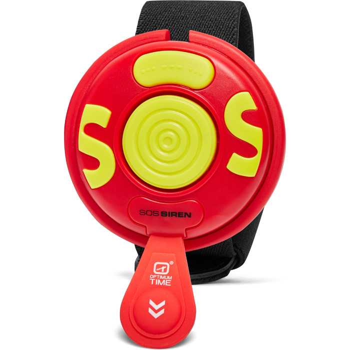 2024 Optimum Time SOS Safety Siren OTSOS - Red / Lime