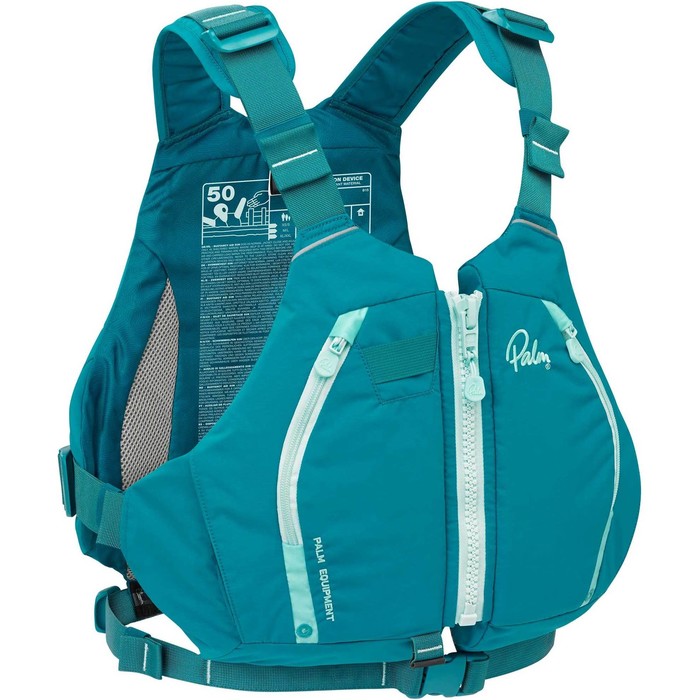 2024 Palm Mujer Peyto Touring Kayak Pfd 12640 - Verde Azulado