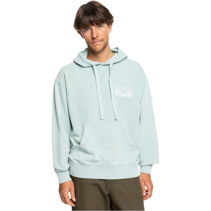 Quiksilver Hombres Sudadera Con Capucha 2024 Garment Dye Screen EQYFT04972 - Aquifer