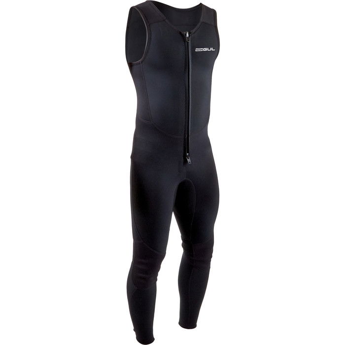 2024 Gul Mens Response 3/2mm Long John Wetsuit RE4313-B9 - Black