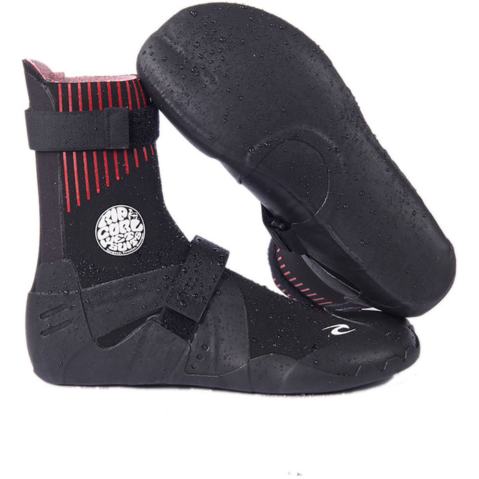 2021 Rip Curl Flashbomb Botas De Neopreno Con Punta Dividida Angosta Y Oculta De 5mm Wboydf - Negro