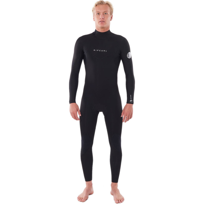 2023 Rip Curl Mens Dawn Patrol Warmth 4/3mm Back Zip Wetsuit Black WSM9EM