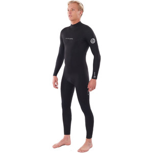 2023 Rip Curl Mens Dawn Patrol Warmth 4/3mm Back Zip Wetsuit Black WSM9EM