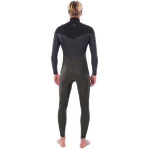 2021 Rip Curl Mens Dawn Patrol Warmth 4/3mm Chest Zip Wetsuit WSM9CM - Dark Green