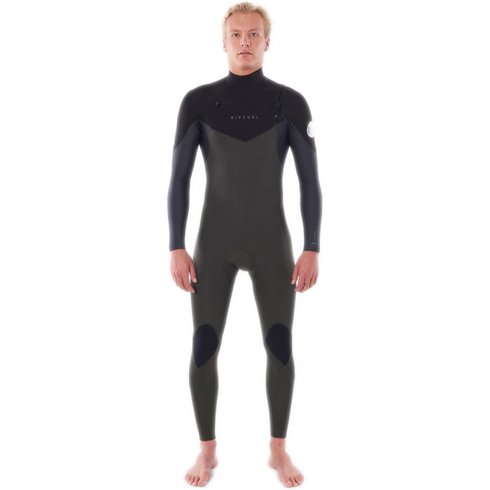 2021 Rip Curl Mens Dawn Patrol Warmth 4/3mm Chest Zip Wetsuit WSM9CM - Dark Green