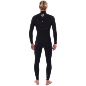 2023 Rip Curl Hombres E-Bomb 4/3mm Zip Free Neopreno WSMYQE - Black