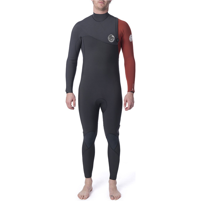 2019 Rip Curl Hombres Flashbomb 4/3mm Gbs Traje De Neopreno Zip Free Naranja Quemado Wsm9ef