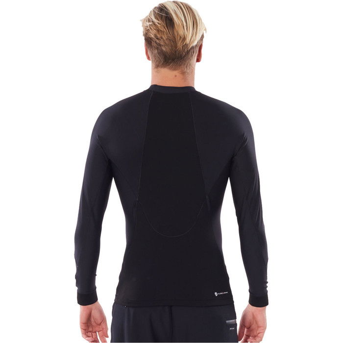 2024 Rip Curl Mens Flashbomb Neo Poly Long Sleeve Top WVEYNM - Black