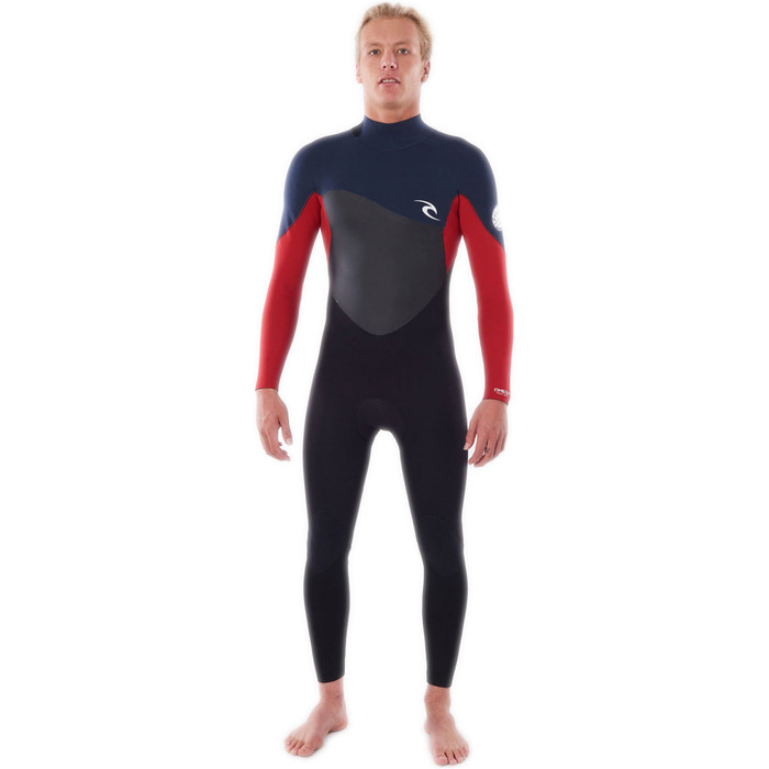 2021 Rip Curl Mens Omega 4/3mm Back Zip Wetsuit WSM8JM - Slate