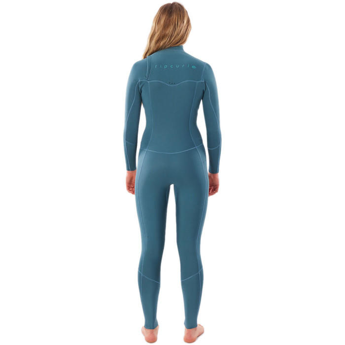 2020 Rip Curl Mujer Dawn Patrol Performance 3/2mm Chest Zip Neopreno WSMYDW - Green