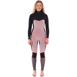 2022 Rip Curl Womens Dawn Patrol 5/3mm Chest Zip Wetsuit WSM9MW - Charcoal