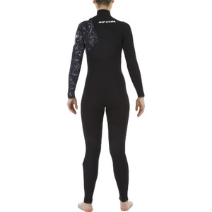 2019 Rip Curl Traje De Neopreno Con Zip Free G-Bomb 3/2mm Mujer Negro Wsm8kg