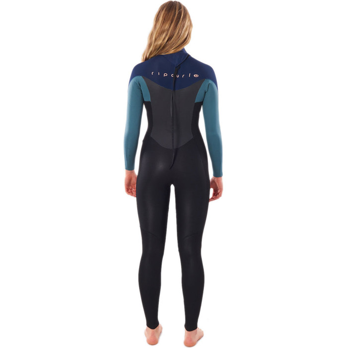 2022 Traje De Neopreno Con Back Zip Omega 5/3mm Mujer Rip Curl Wsm9uw - Verde