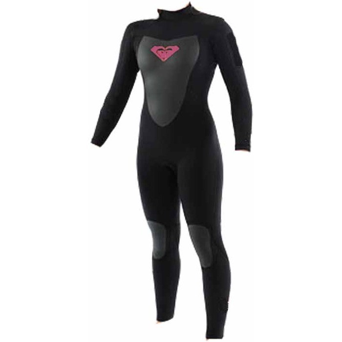 Roxy Syncro 5/3mm GBS Steamer Wetsuit SY06WS Black/Pink Logo