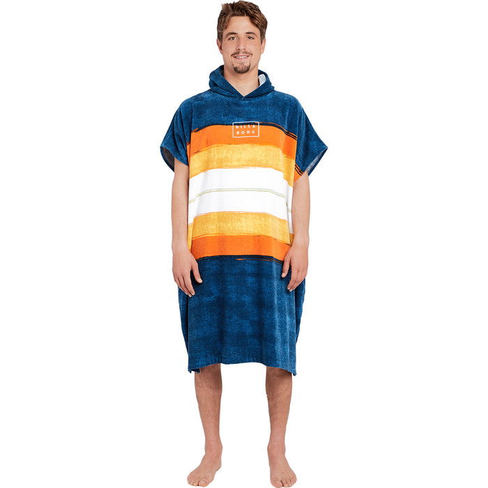 2019 Billabong Sudadera Con Capucha Toalla Poncho / Cambio Bata Manga Corta Pizarra H4br01