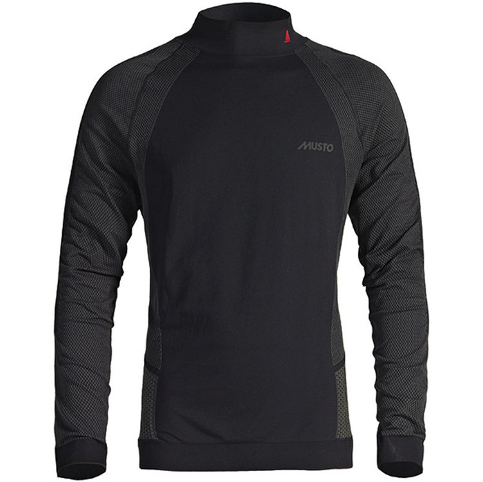 2022 Musto Active Base Layer Top Manga Larga Negro Su0150