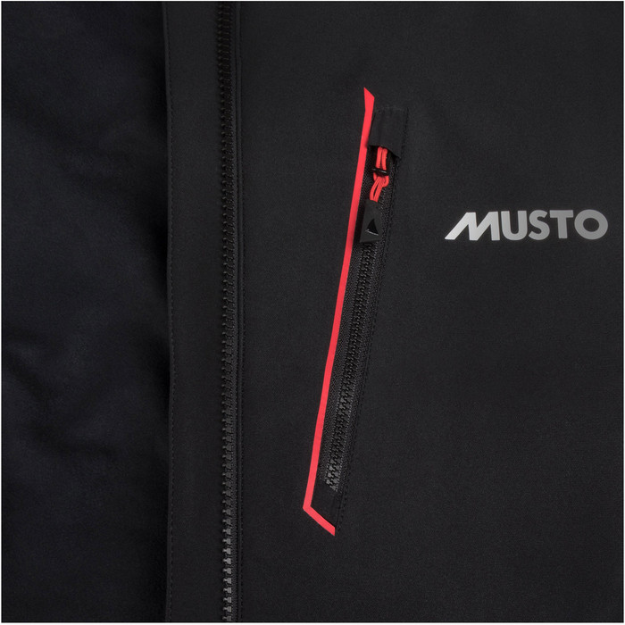 2024 Musto Hombres Frome Chaqueta De Capa Media Sujk086 Negro