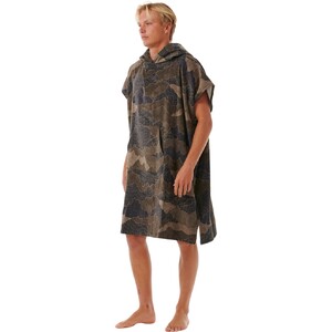 2024 Rip Curl Mens Combo Hooded Towel 00HMTO - Black / Olive