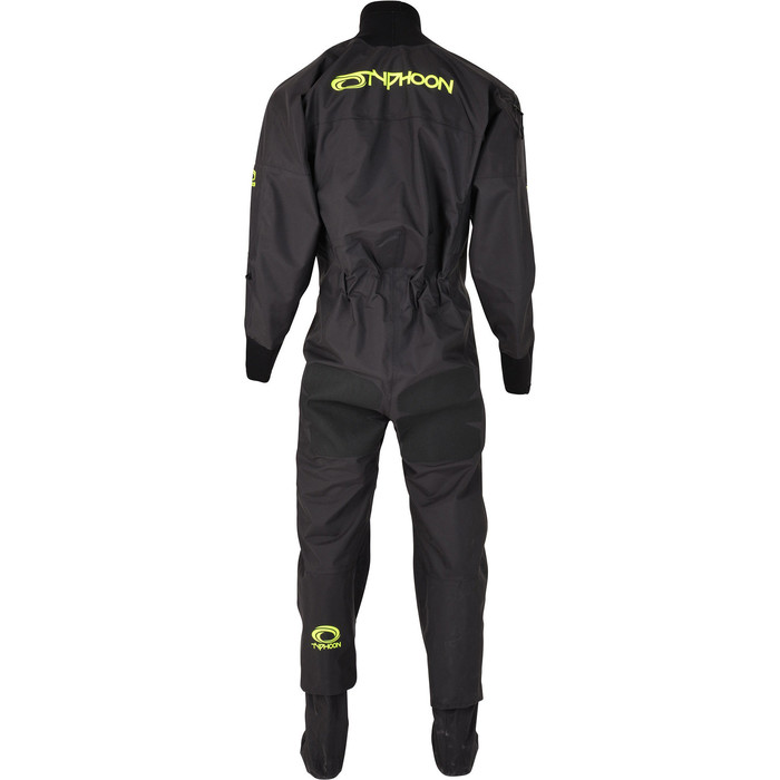 2024 Typhoon Mens Ezeedon 4 Front Zip Drysuit & Free Underfleece 100174 - Black