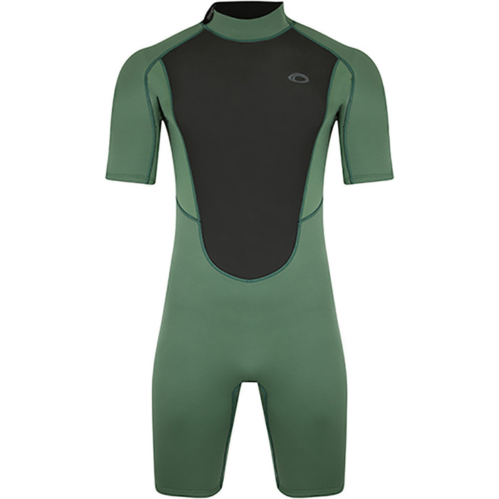 2023 Typhoon Mens Storm3 3/2mm Shorty Wetsuit 250796 - Black Green