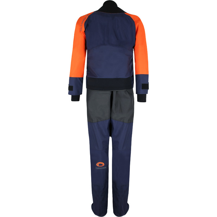 2024 Typhoon Mujer Hendra Bisagra Zip Traje 100185 - Naranja / Navy