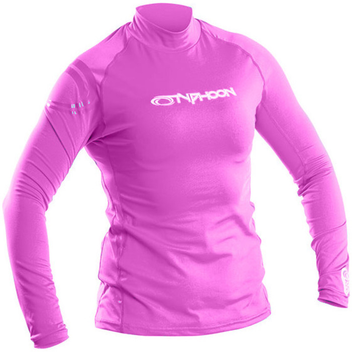 2019 Typhoon Womens Long Sleeve Rash Vest Violet 430032