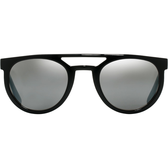 2021 US The Neos Sunglasses 834 - Gloss Black / Grey Silver Chrome Lenses