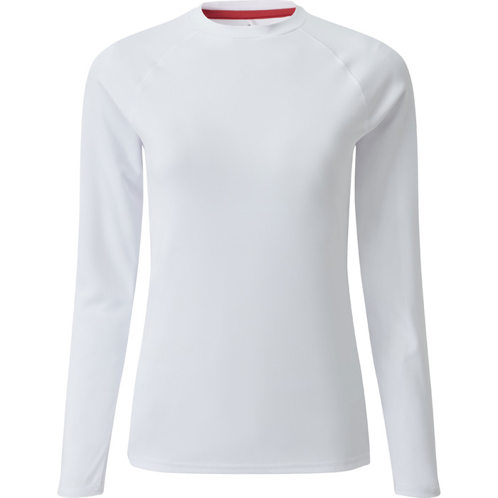 2024 Gill Manga Larga Mujer Uv Tec Tee Blanco Uv011w