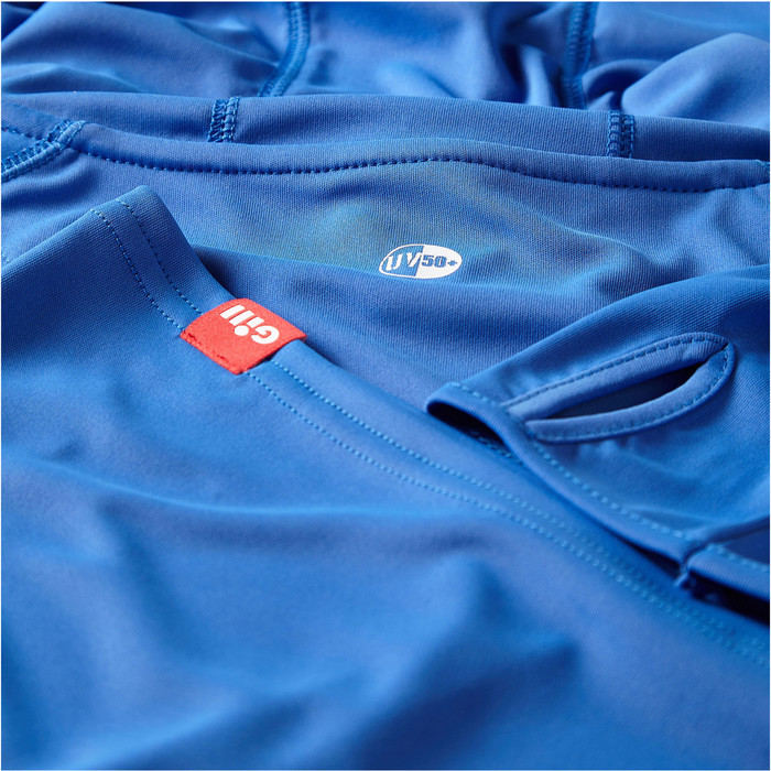 2024 Gill Hombres Uv Tec Sudadera Con Capucha Azul Uv016